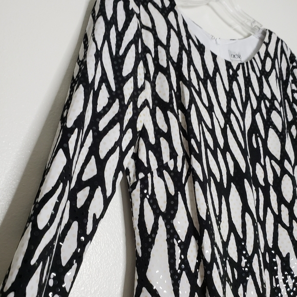 NEW Cache Sequin Animal Print Dress Evening Elegant Celeb Style Luxury Date - Picture 5 of 14